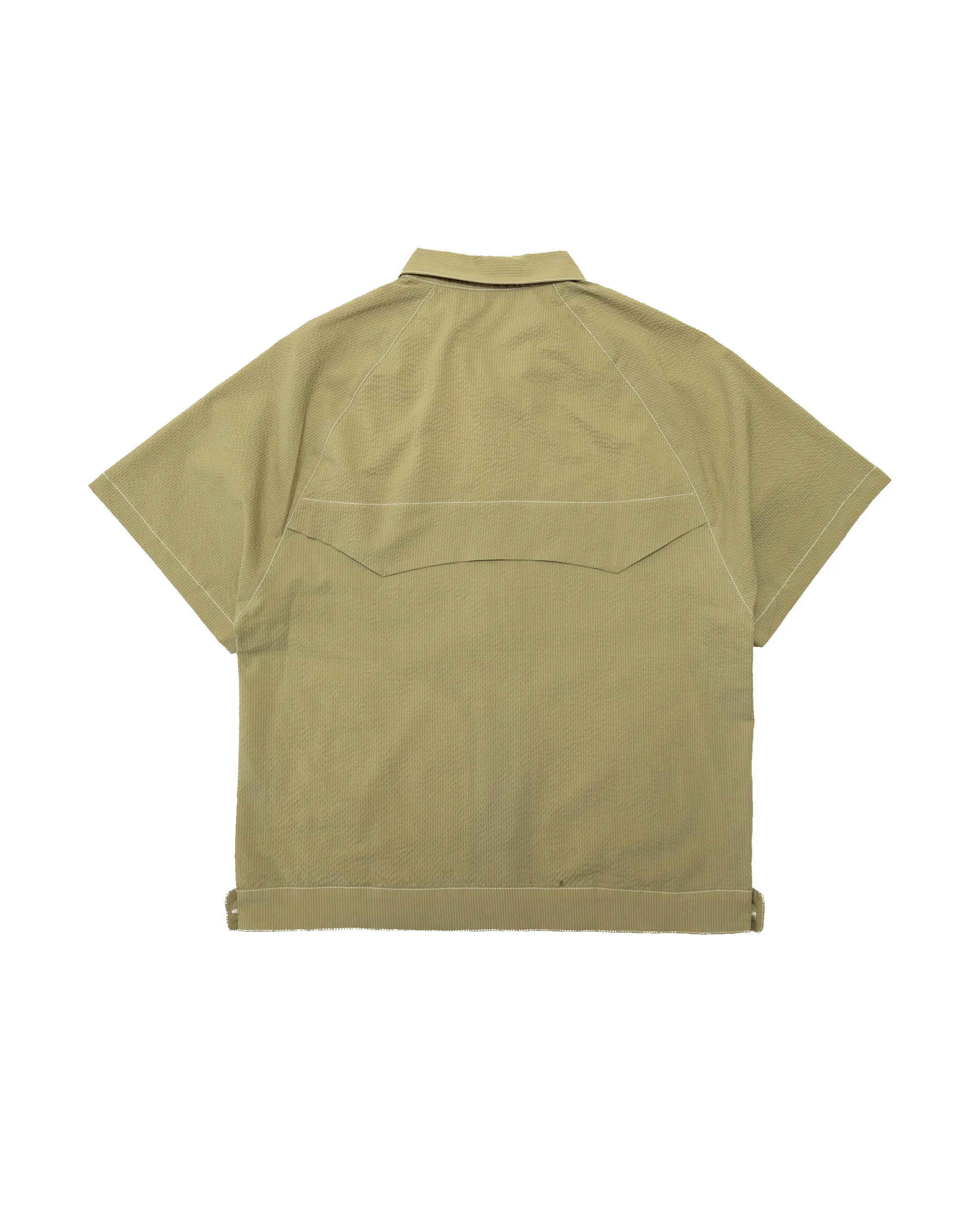 Millie Shirt: Army Seersucker sold by Paratodo Co product image thumbnail 2