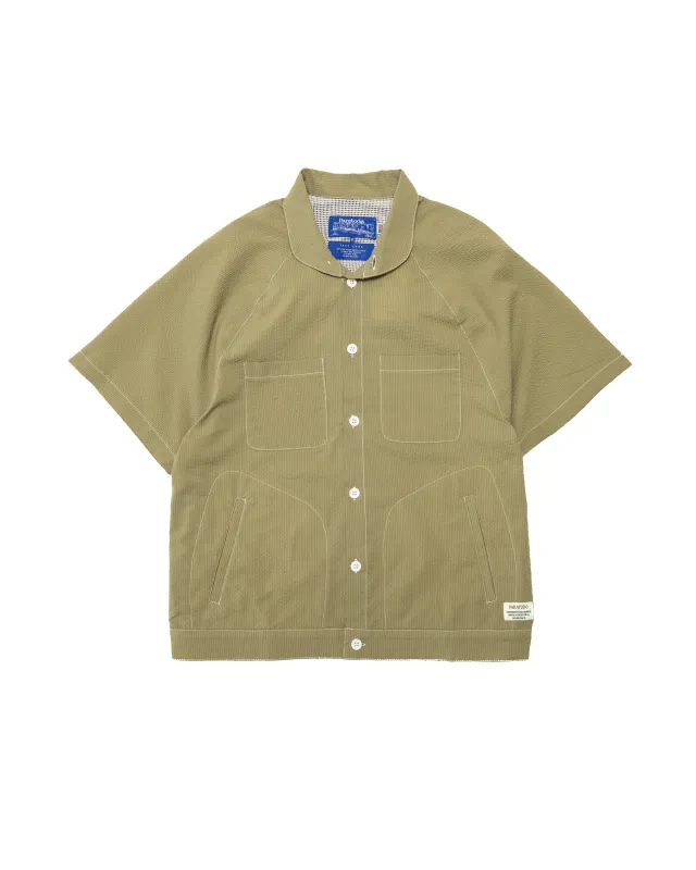 Millie Shirt: Army Seersucker sold by Paratodo Co
