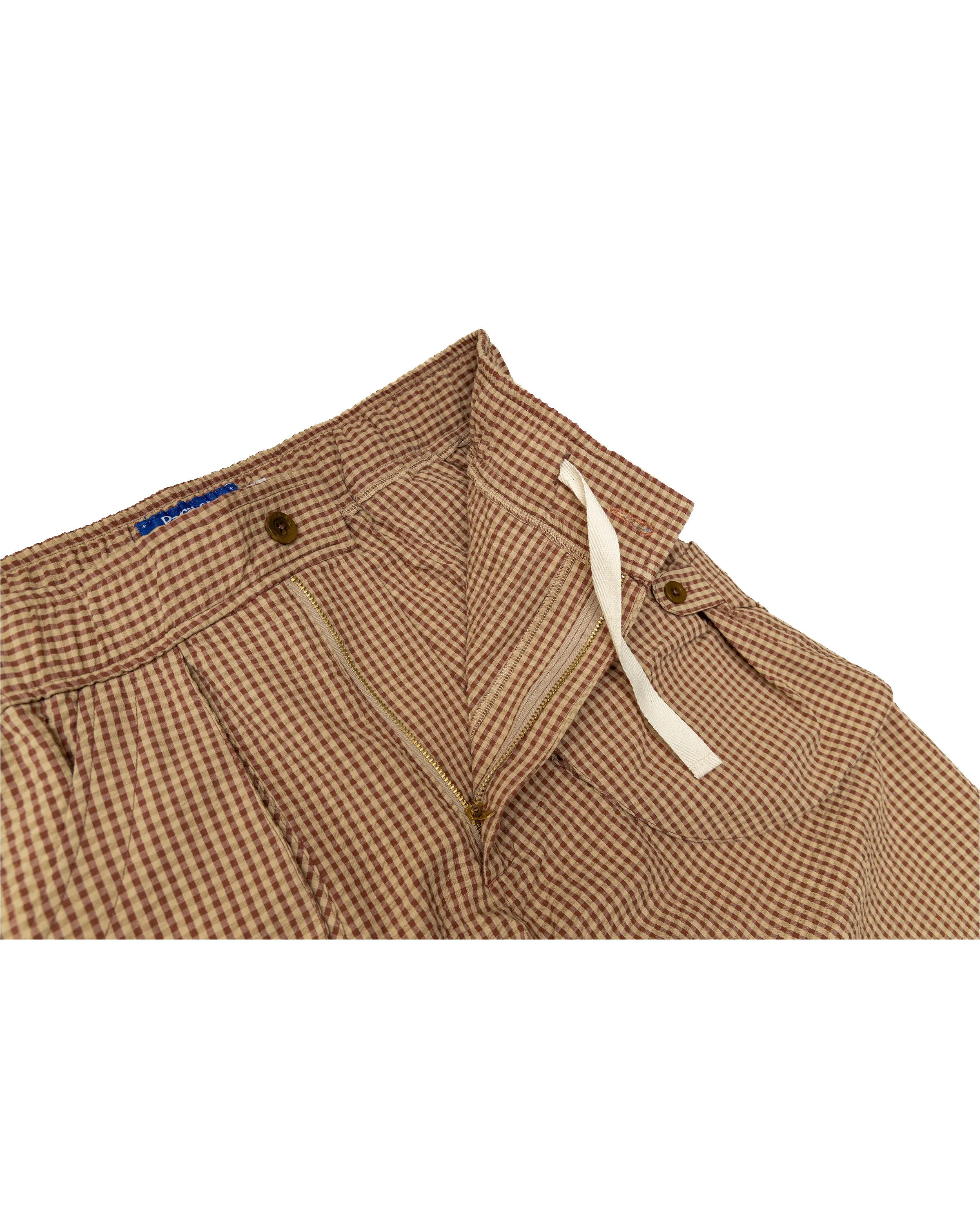 Osage Pant: Red/Khaki Seersucker sold by Paratodo Co product image thumbnail 3