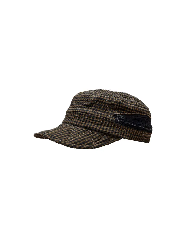 Draft Cap:Plaid Seersucker sold by Paratodo Co