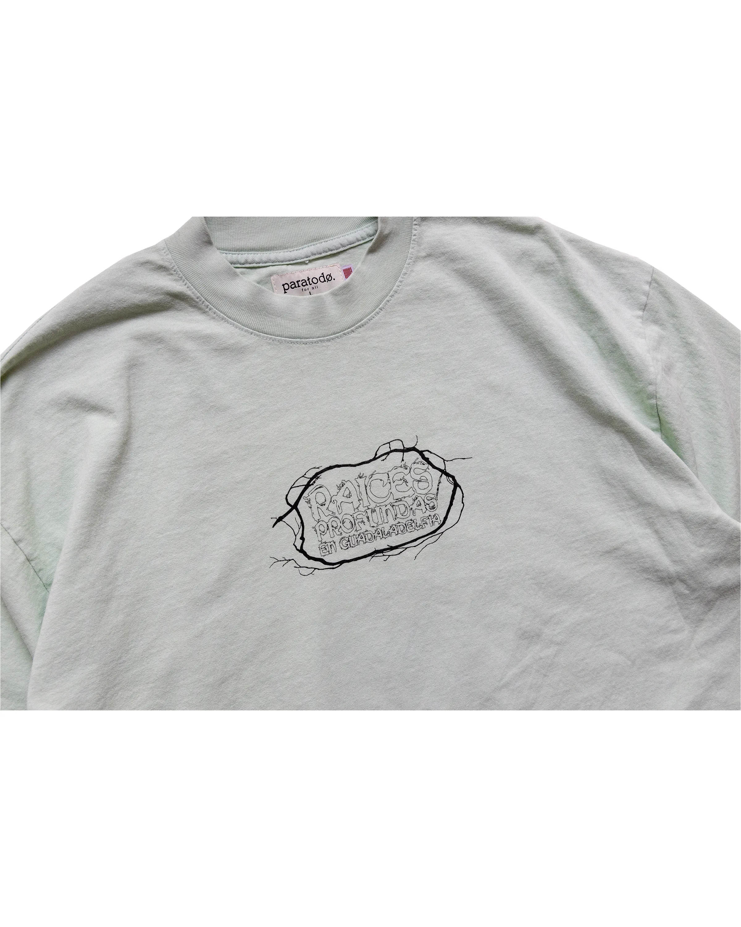 Paratodo x La Jefa Deep Roots T-Shirt: Mint sold by Paratodo Co product image thumbnail 4