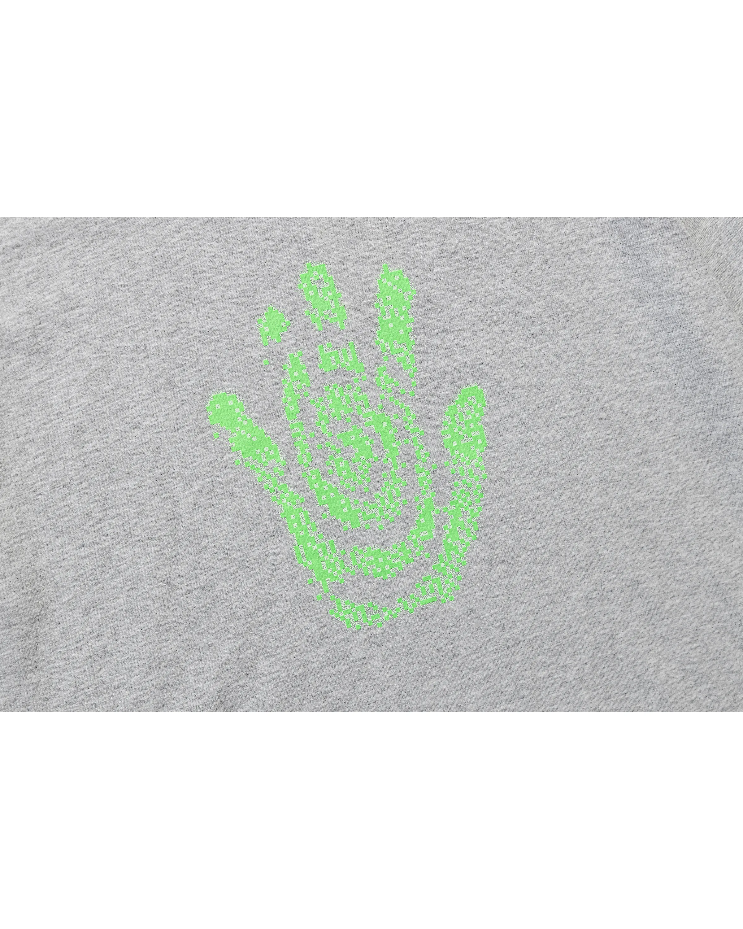 Digital Handprint T-Shirt: Heather Grey sold by Paratodo Co product image thumbnail 2