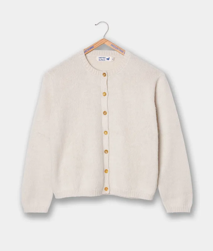 Alpaca Cropped Cardigan made by Industry of All Nations