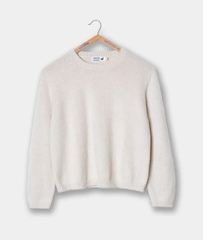 Alpaca Cropped Sweater made by Industry of All Nations