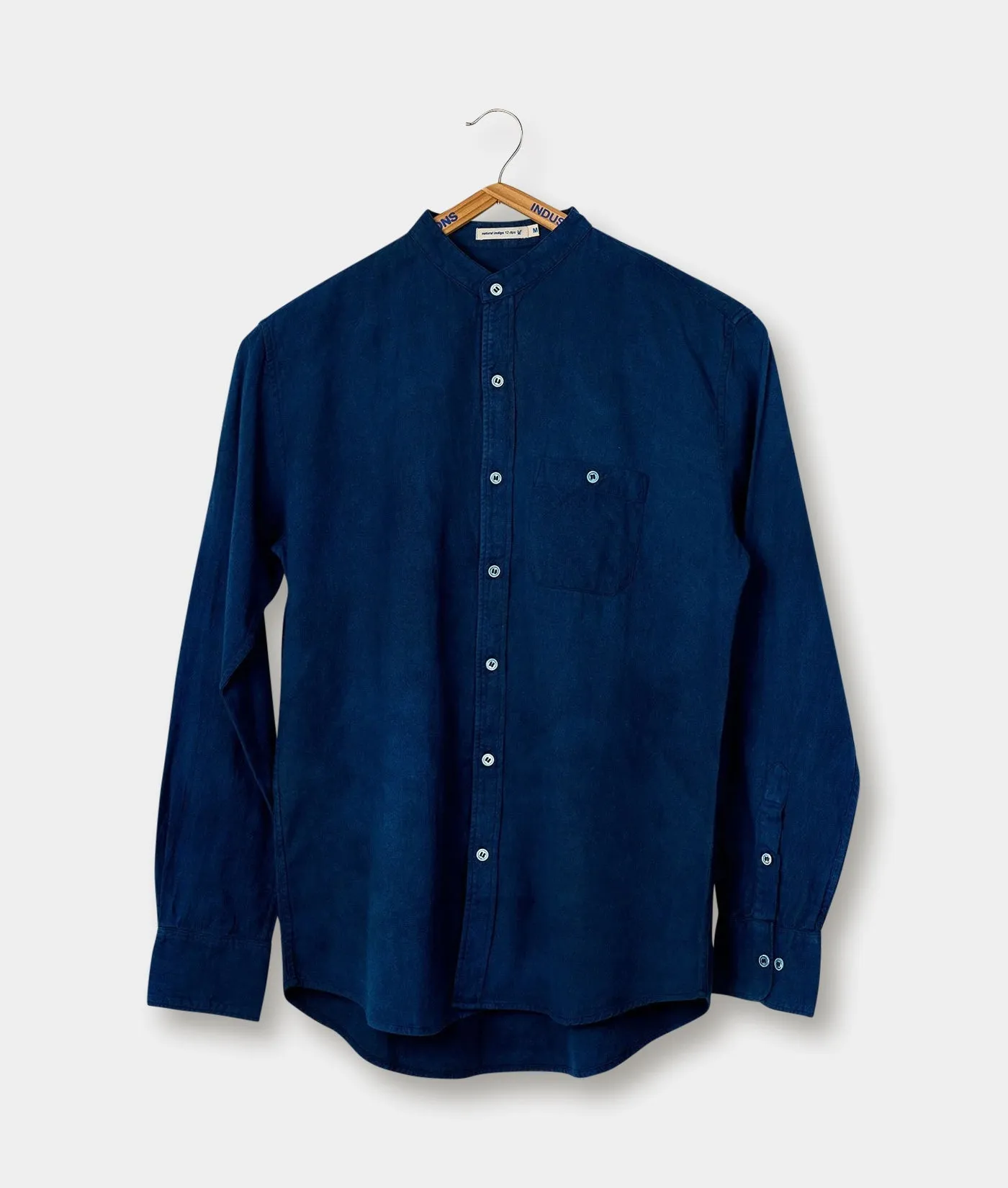 Band Collar Madras Shirt - LS sold by Industry of All Nations product image thumbnail 3