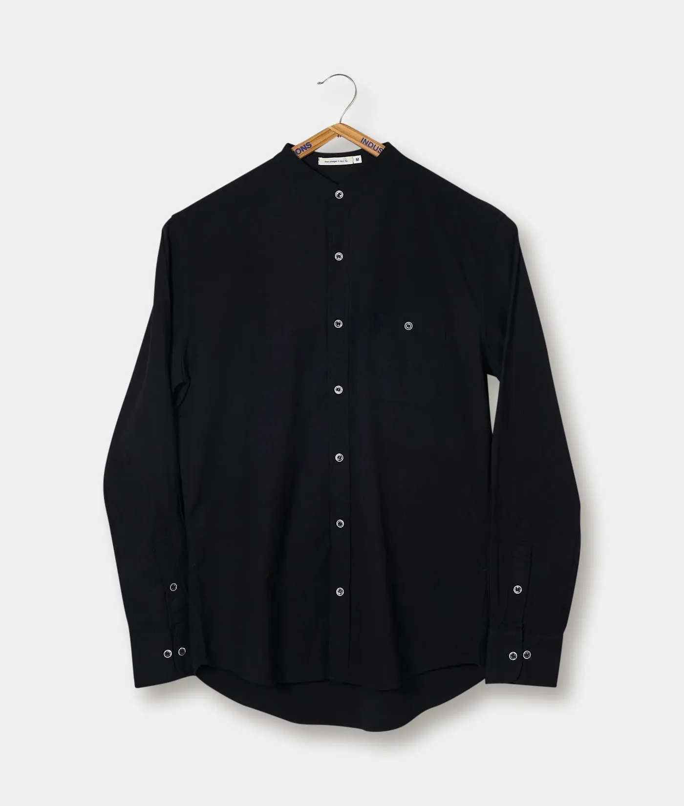 Band Collar Madras Shirt - LS sold by Industry of All Nations product image thumbnail 4