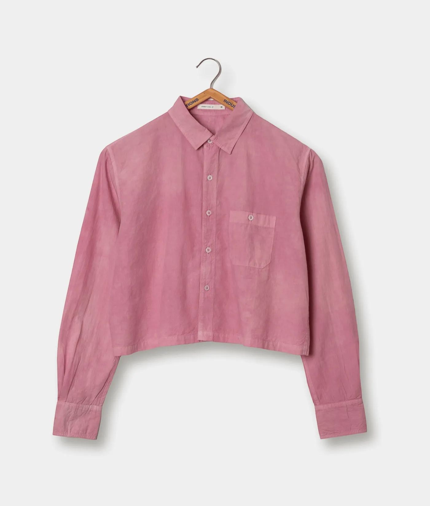 Cropped Madras Shirt LS sold by Industry of All Nations product image thumbnail 4