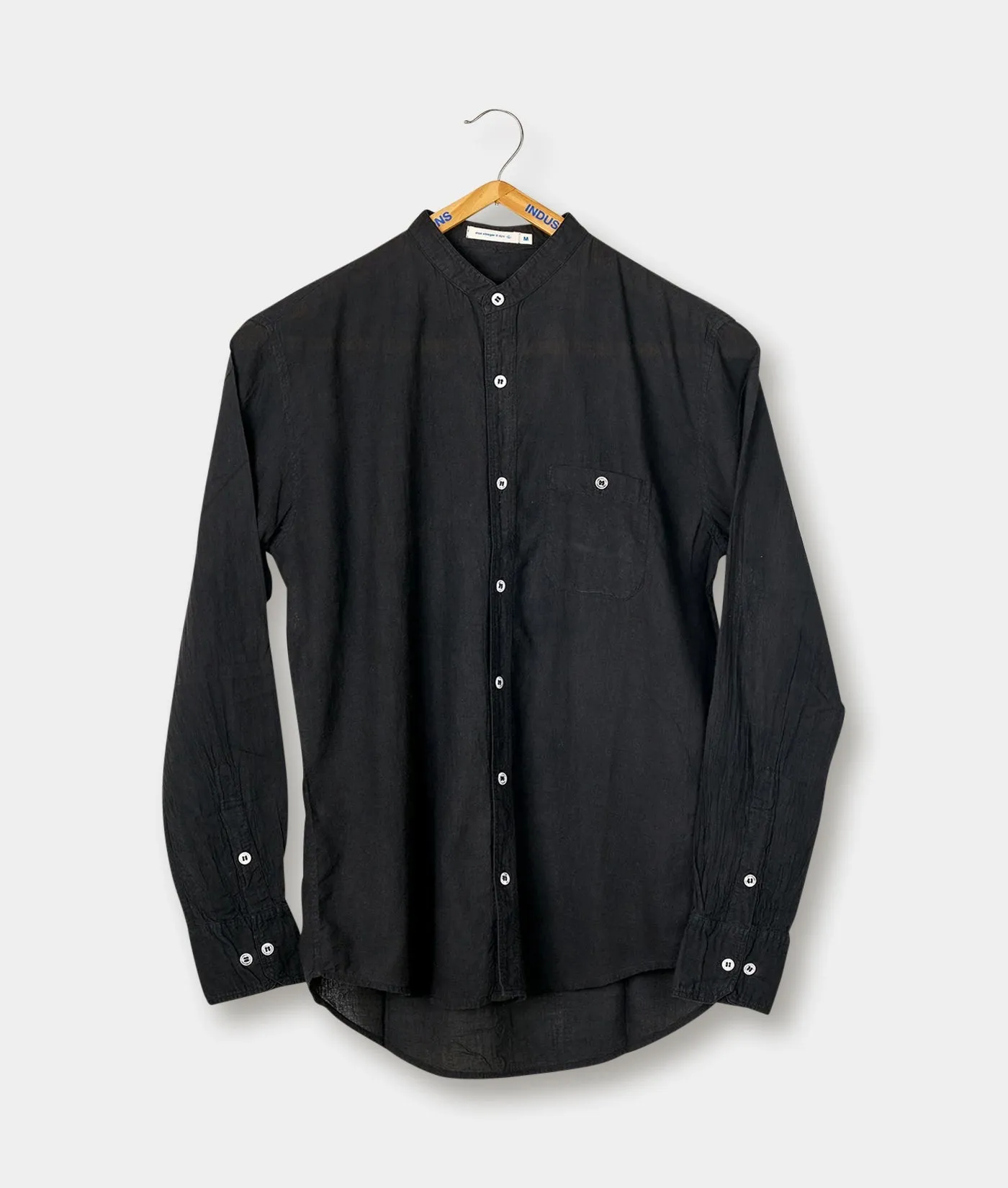 Band Collar Madras Shirt - LS - Lightweight sold by Industry of All Nations product image thumbnail 5