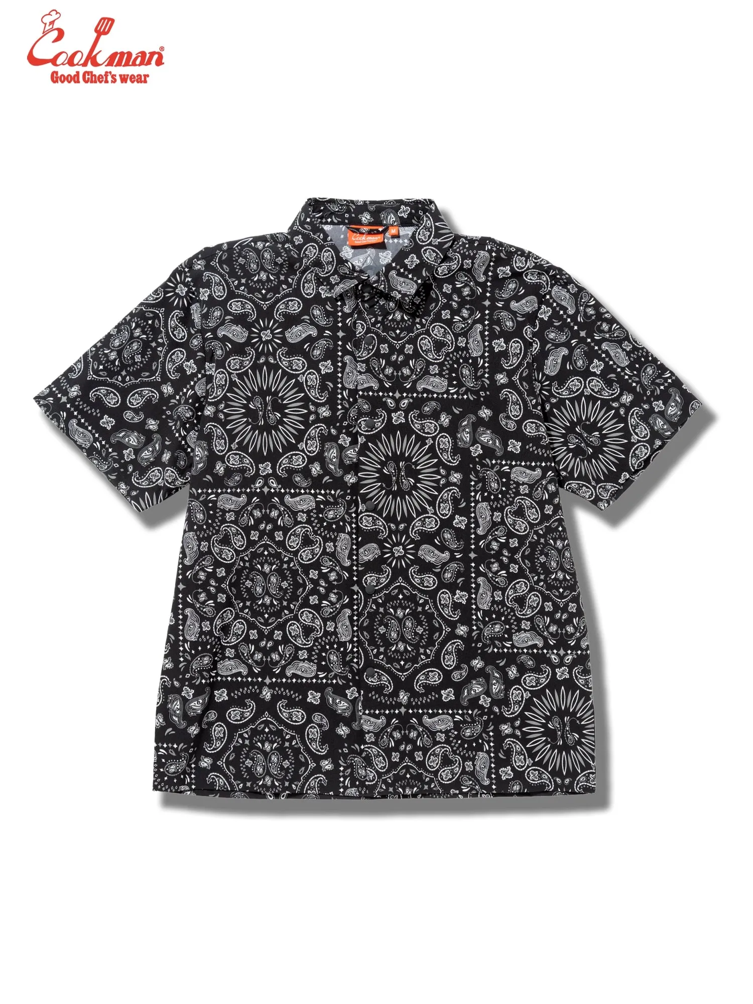 Work Shirts Short Sleeve Light - Paisley : Black sold by Cookman product image thumbnail 3