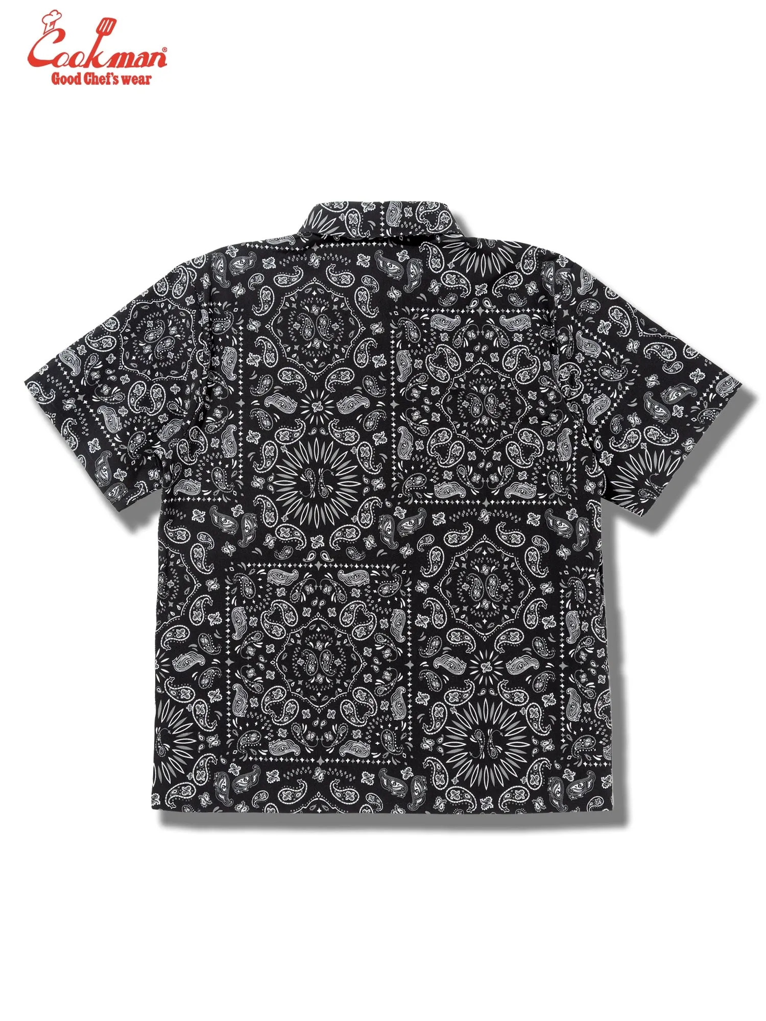 Work Shirts Short Sleeve Light - Paisley : Black sold by Cookman product image thumbnail 4