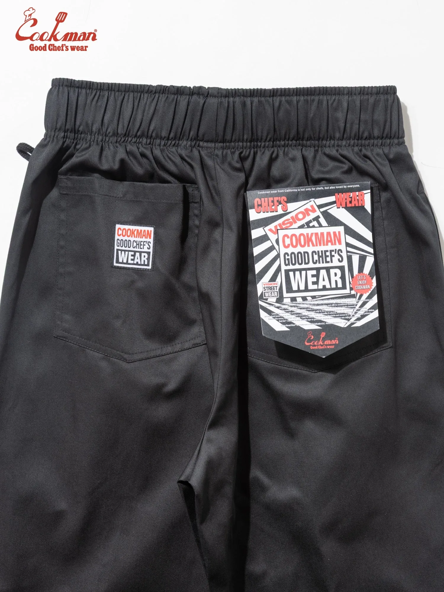 Chef Pants Semiwide Black Belt - Vision : Black sold by Cookman product image thumbnail 5