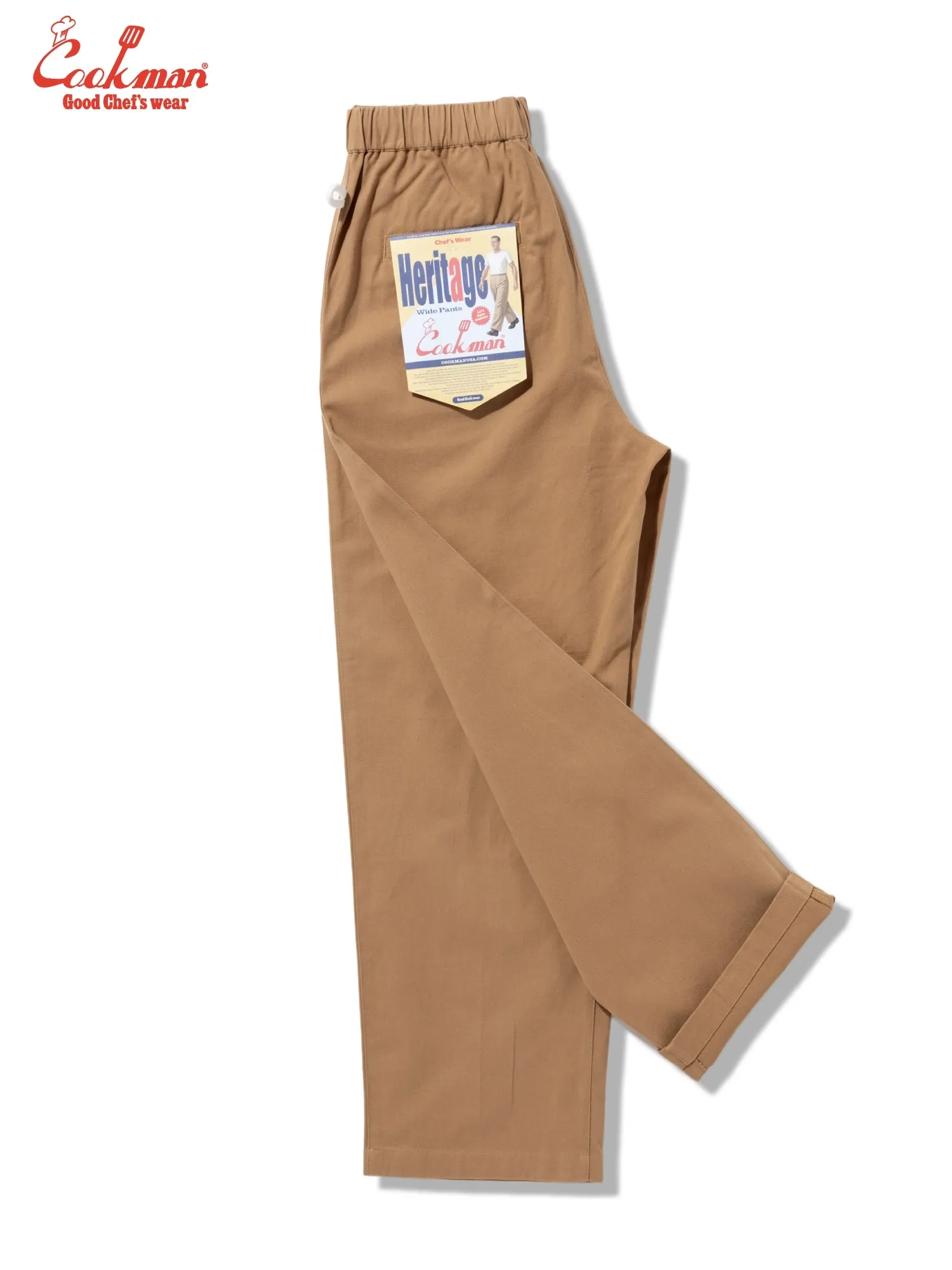 Heritage Wide Pants Heavy Twill - Beige sold by Cookman product image thumbnail 4