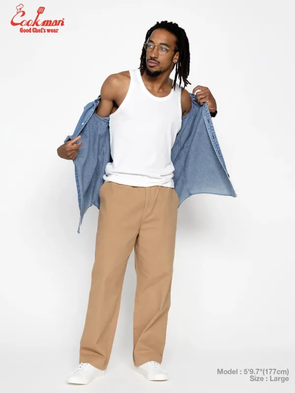 Heritage Wide Pants Heavy Twill - Beige made by Cookman