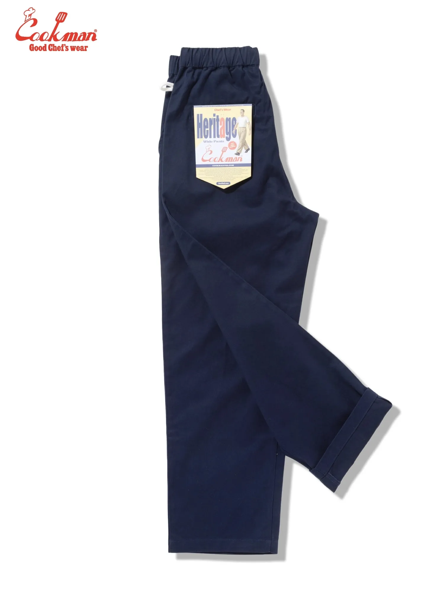 Heritage Wide Pants Heavy Twill - Navy sold by Cookman product image thumbnail 3