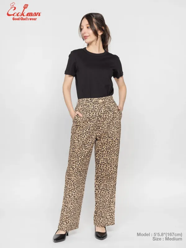Lucy Pants - Leopard : Beige made by Cookman