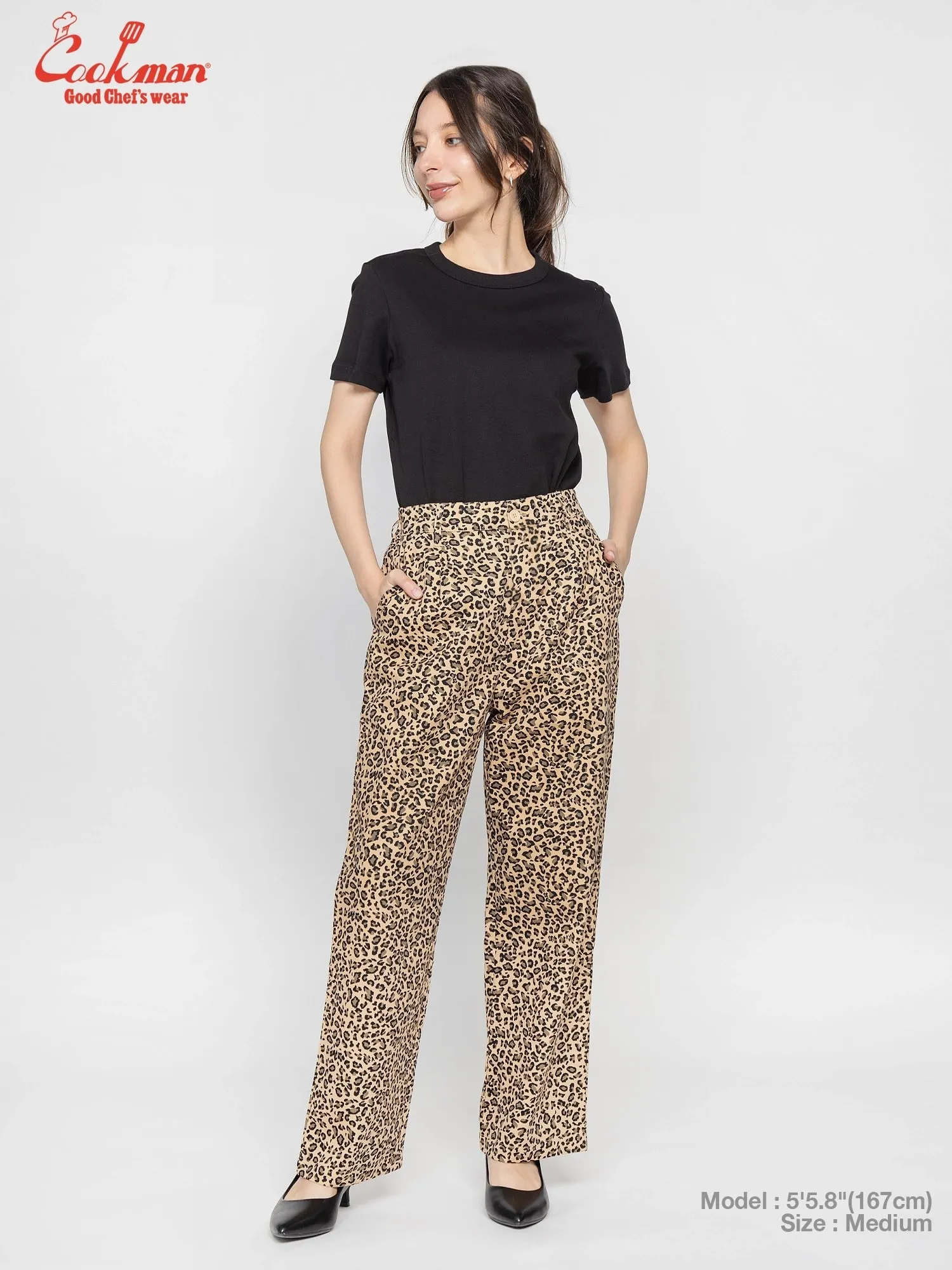 Lucy Pants - Leopard : Beige sold by Cookman