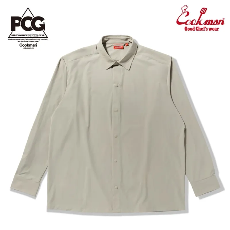Work Shirts Long Sleeve - Beige made by Cookman