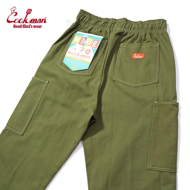 Chef Pants Semiwide - Front Pocket Duck Canvas : Olive sold by Cookman product image thumbnail 3