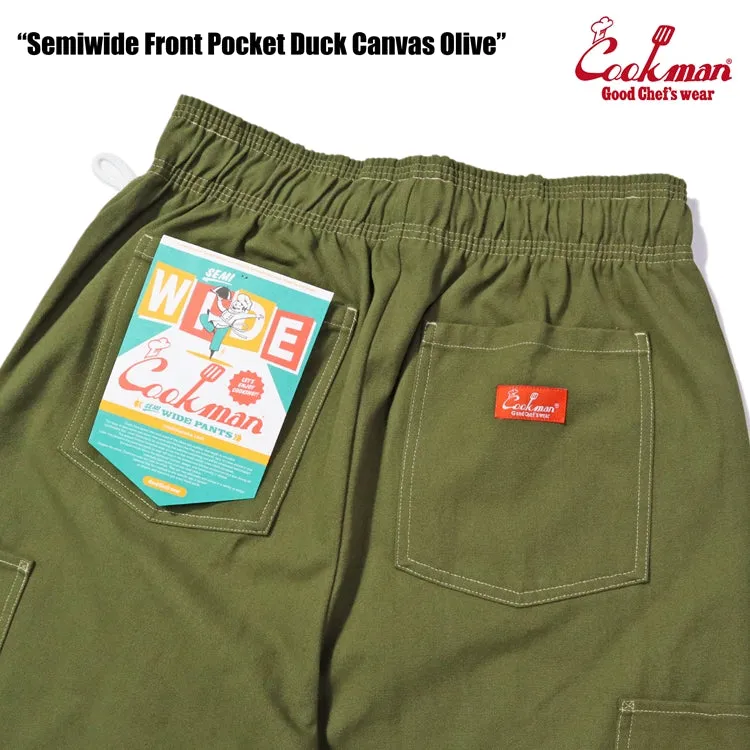 Chef Pants Semiwide - Front Pocket Duck Canvas : Olive sold by Cookman product image thumbnail 5