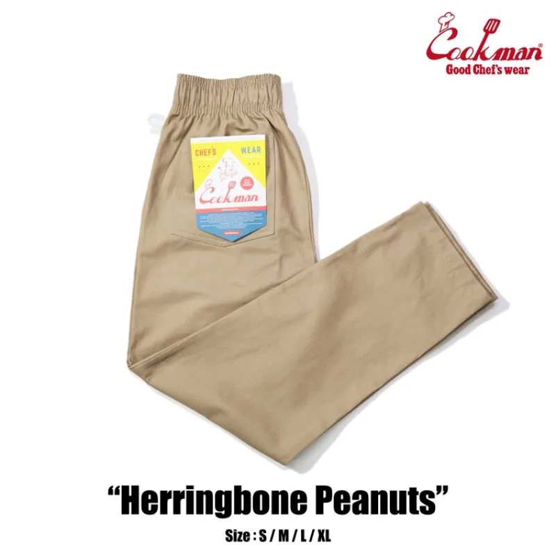 Chef Pants - Herringbone : Peanuts made by Cookman