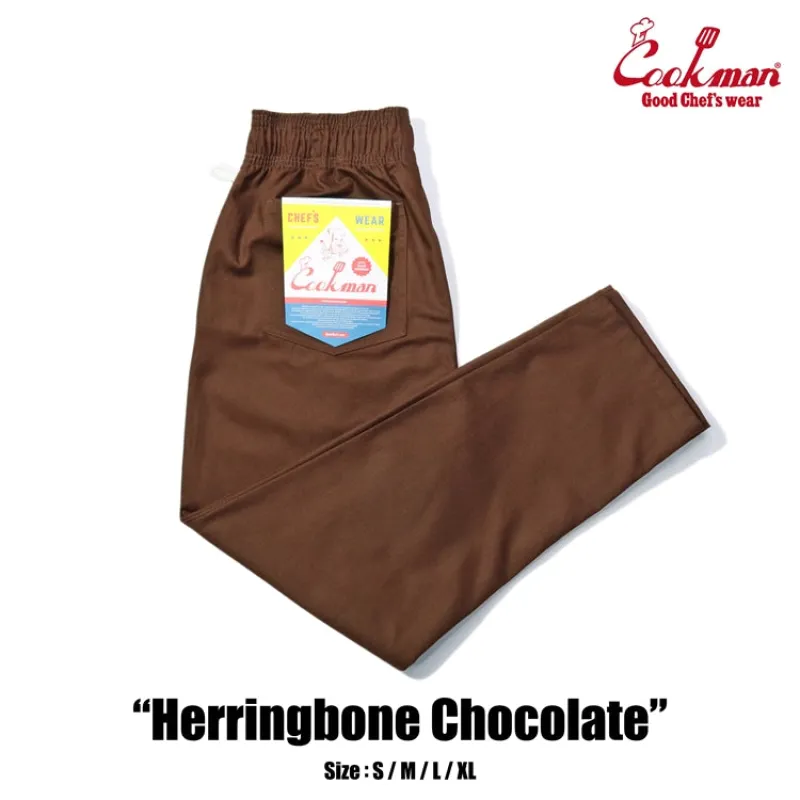 Chef Pants - Herringbone : Chocolate made by Cookman