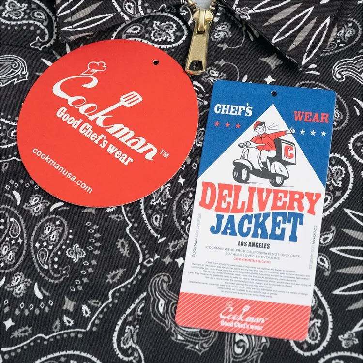 Delivery Jacket - Paisley : Black sold by Cookman product image thumbnail 5