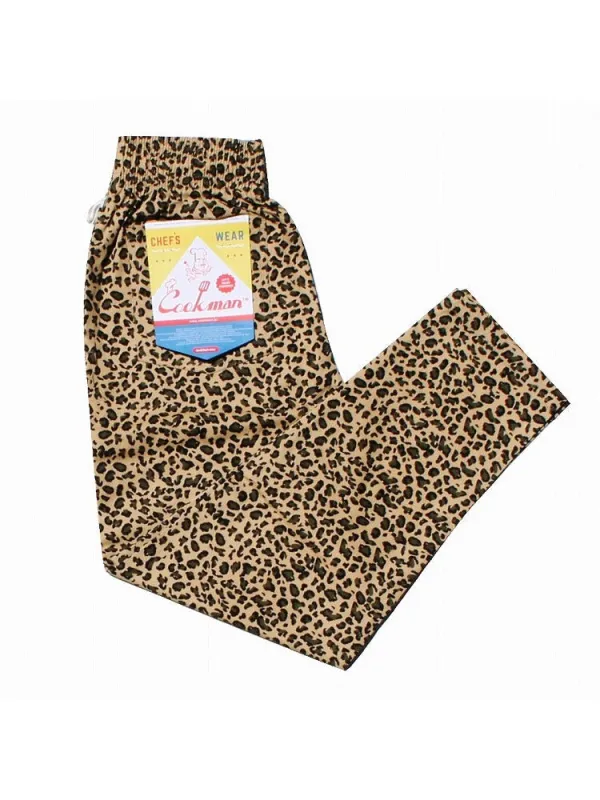 Chef Pants - Leopard made by Cookman