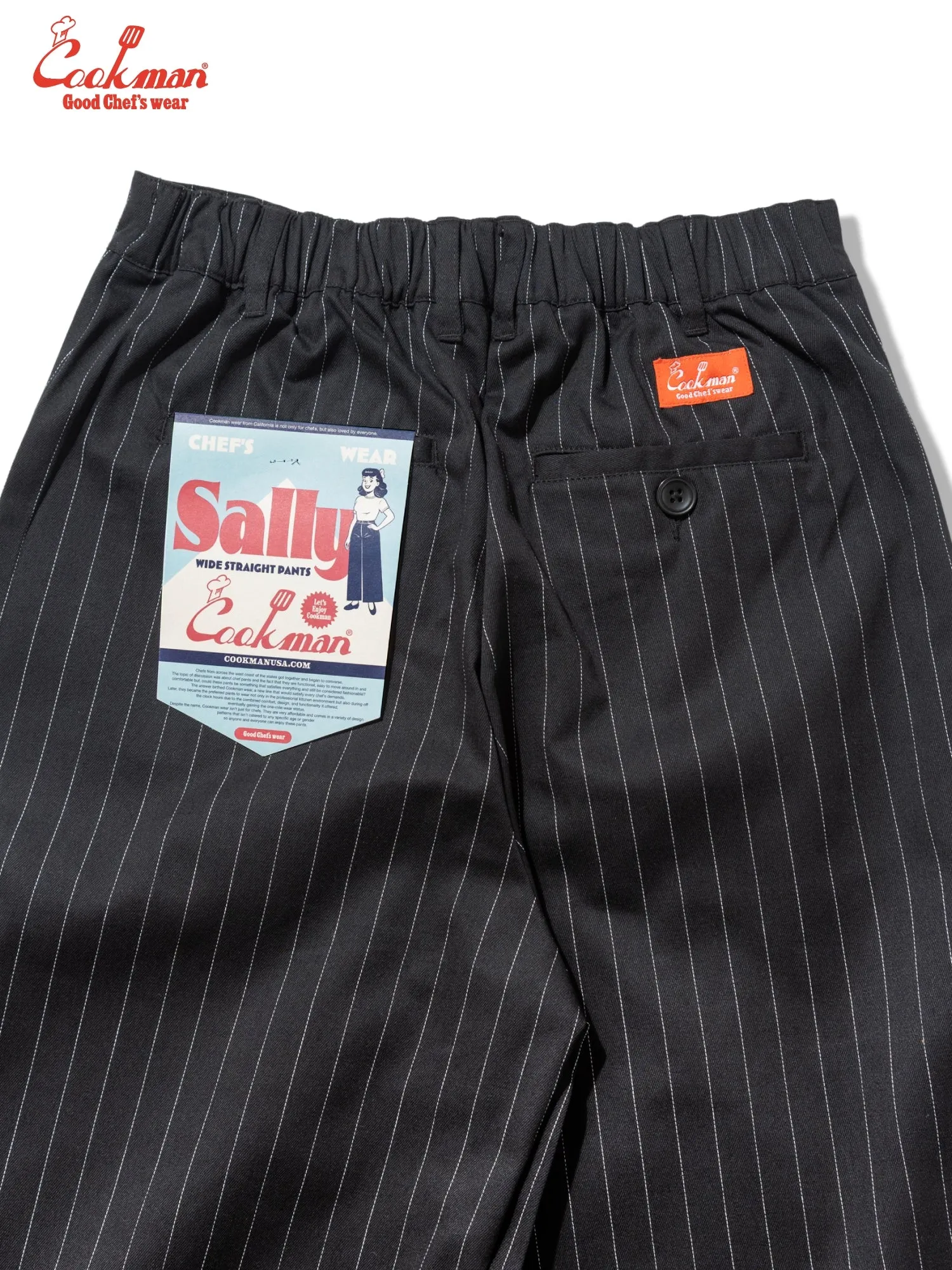 Sally Pants - Pin Stripe : Black sold by Cookman product image thumbnail 2