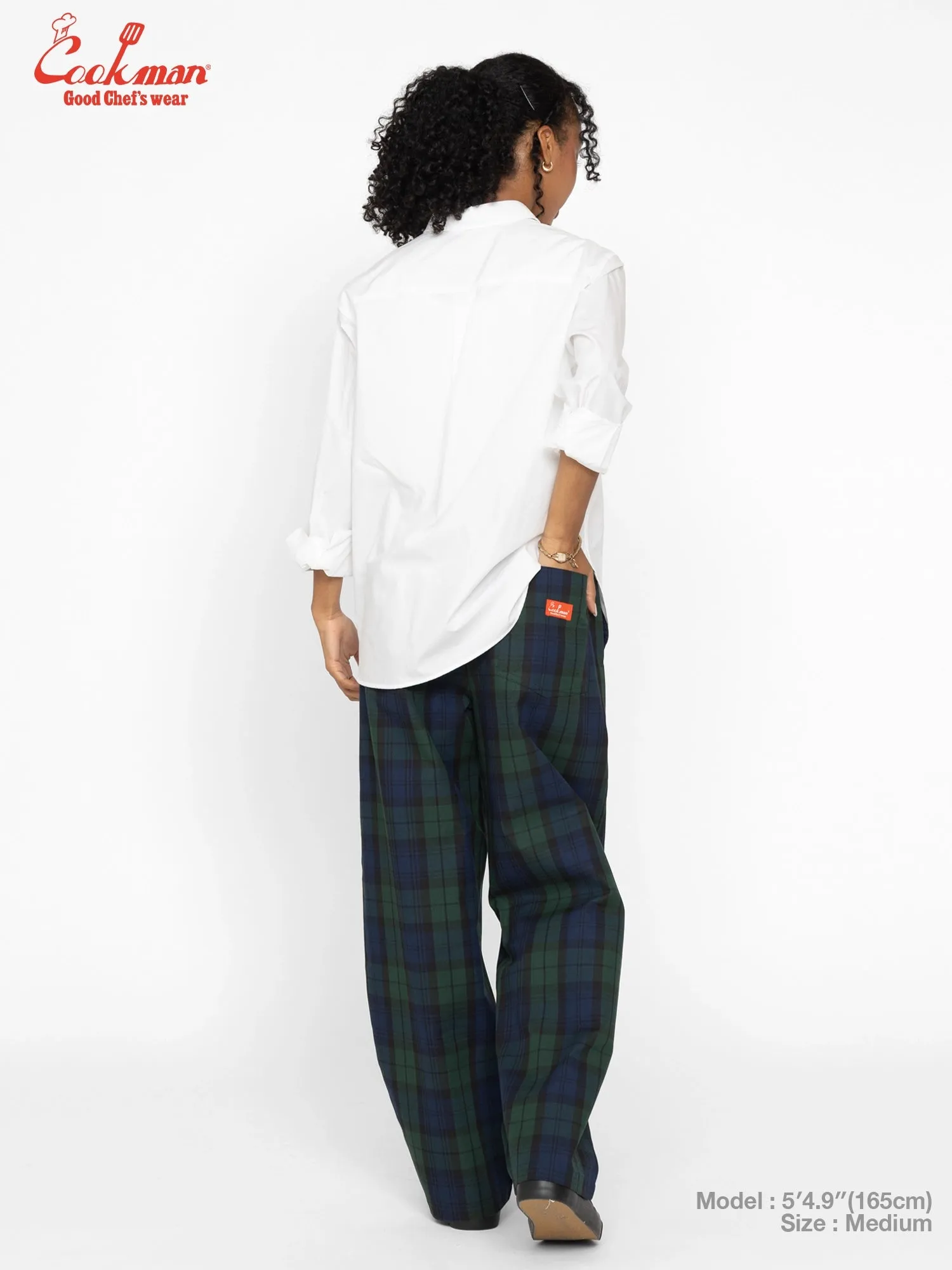 Chef Pants High-Wide - Black Watch Plaid sold by Cookman product image thumbnail 5