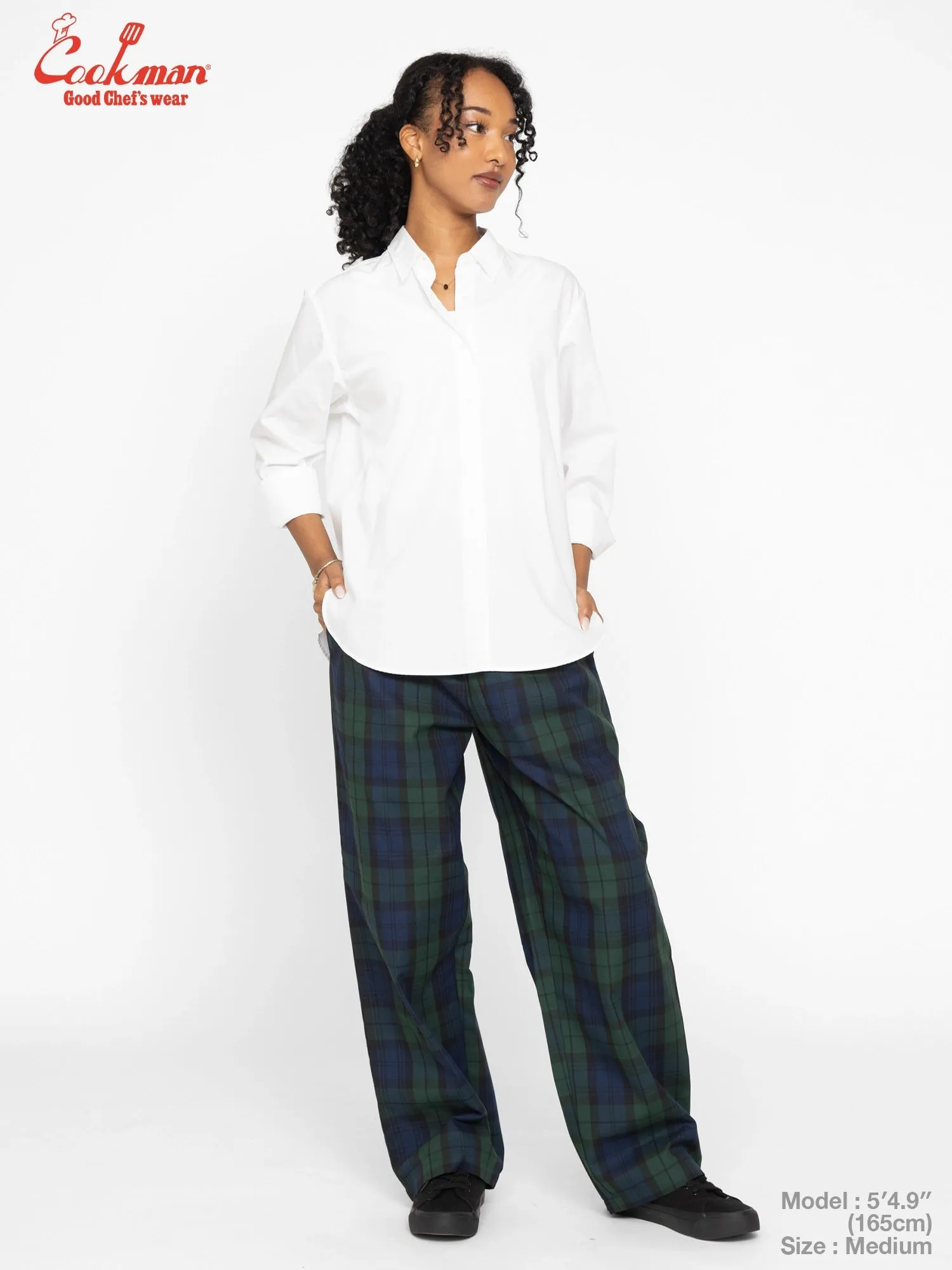 Chef Pants High-Wide - Black Watch Plaid sold by Cookman product image thumbnail 2