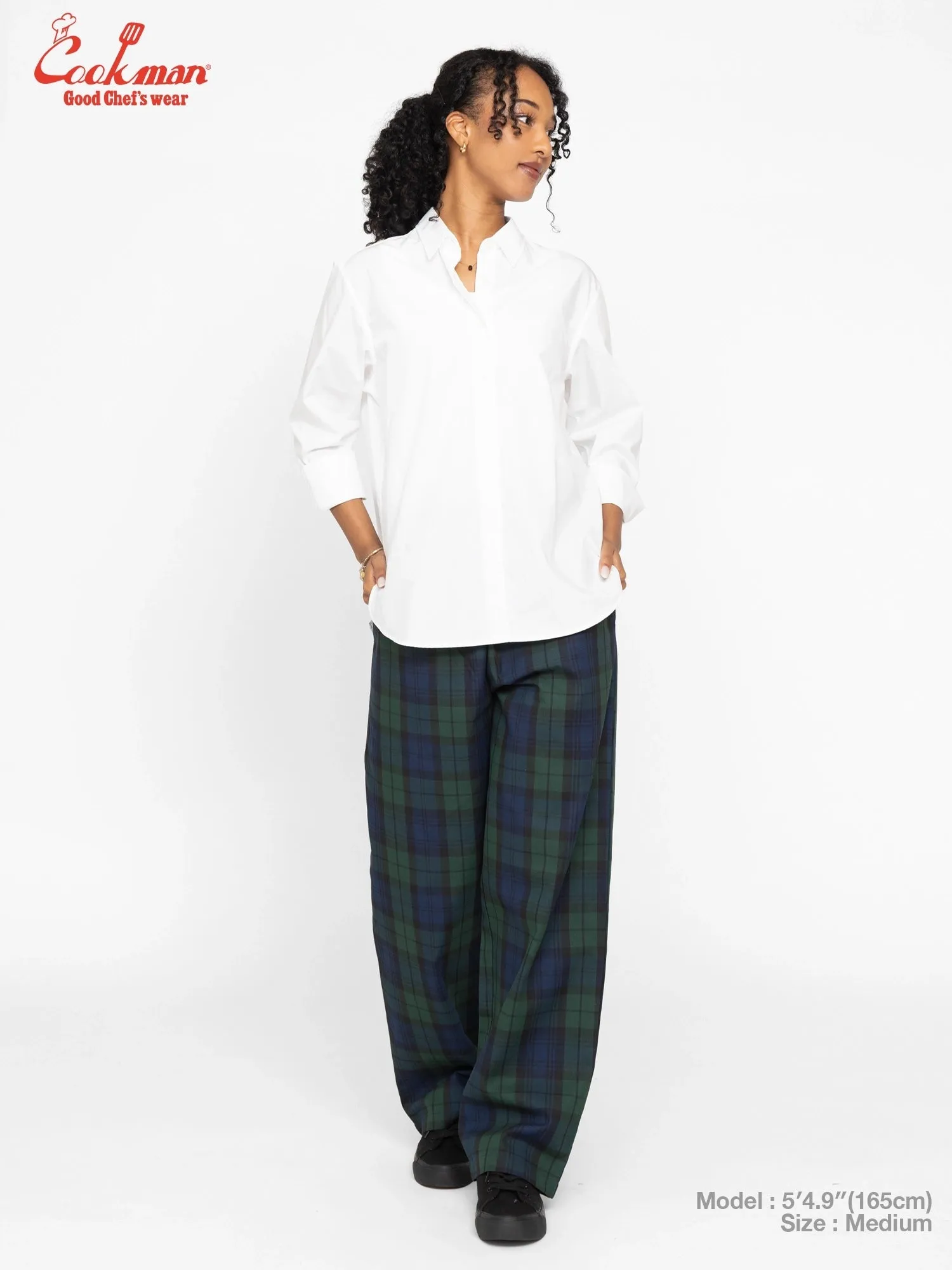 Chef Pants High-Wide - Black Watch Plaid sold by Cookman product image thumbnail 4