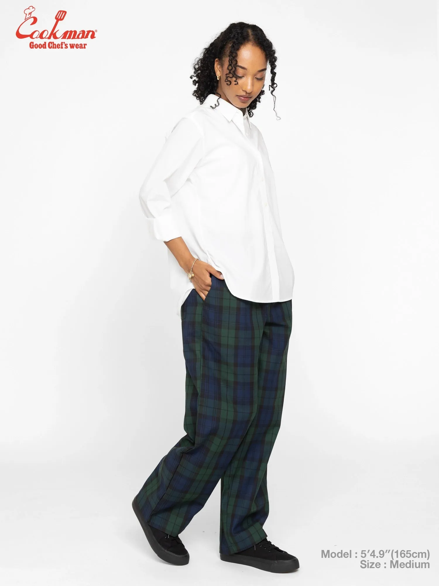 Chef Pants High-Wide - Black Watch Plaid sold by Cookman product image thumbnail 3