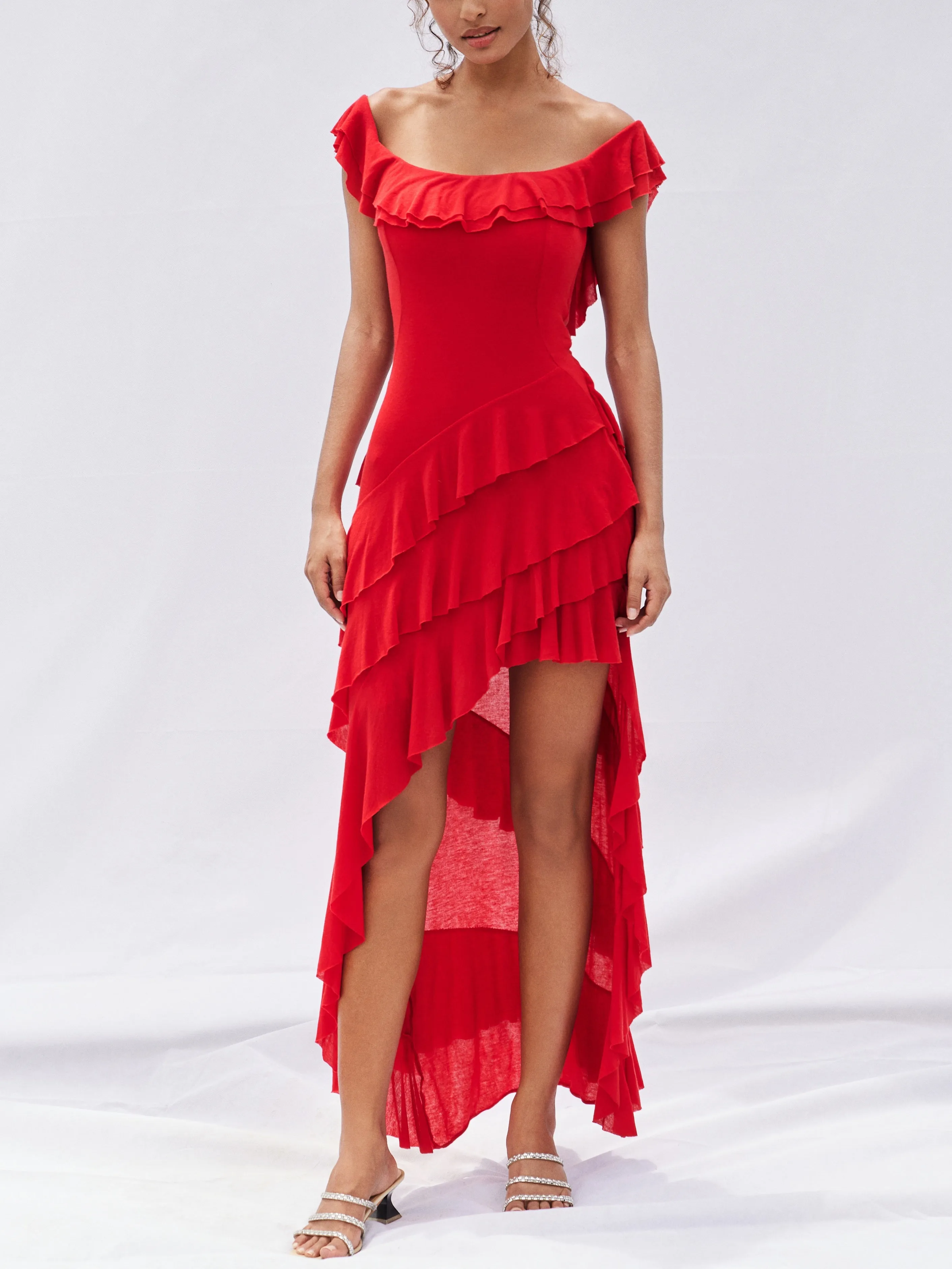 Minnie Ruffled Maxi Dress sold by Farrah C