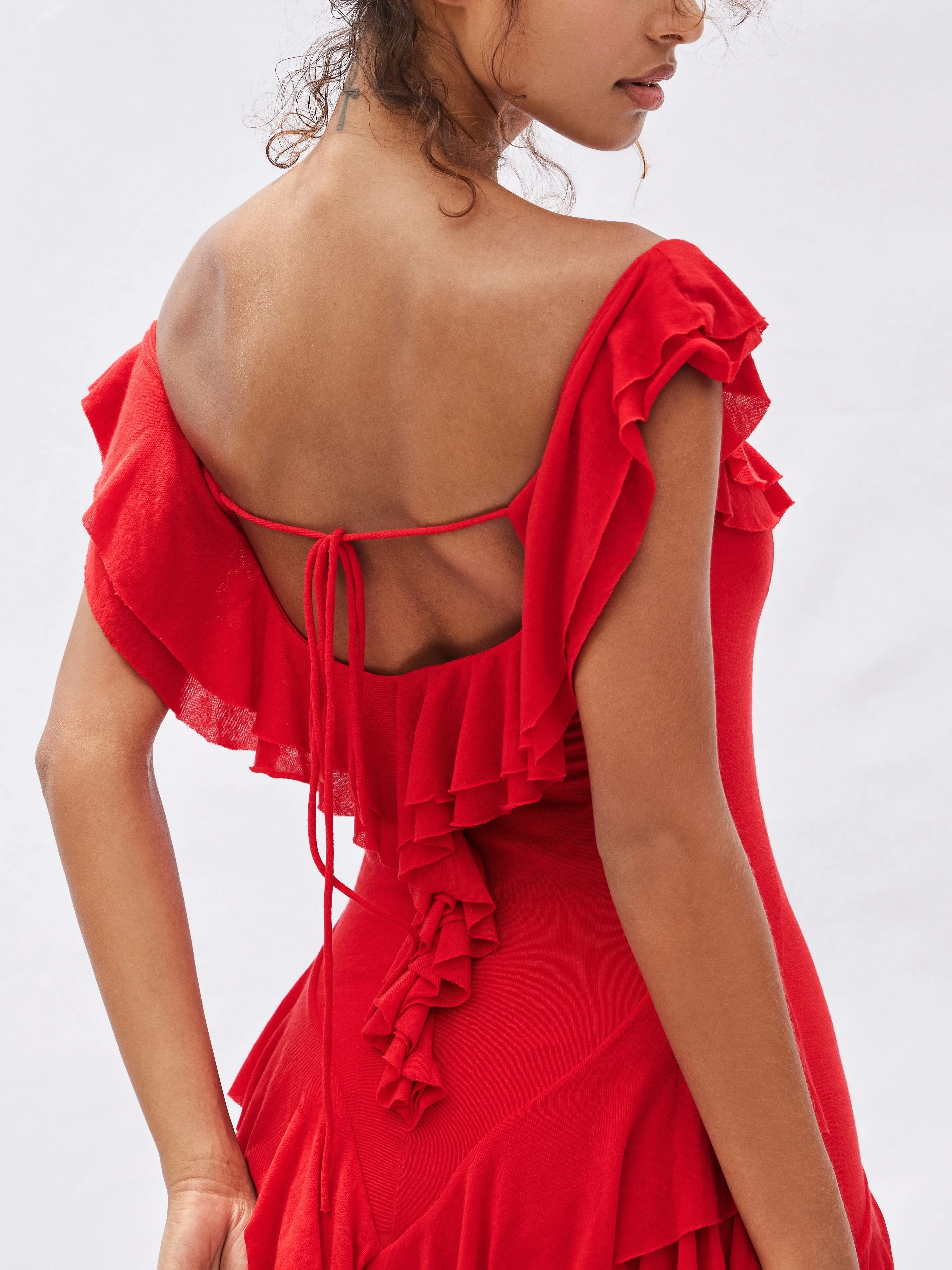 Minnie Ruffled Maxi Dress sold by Farrah C product image thumbnail 2