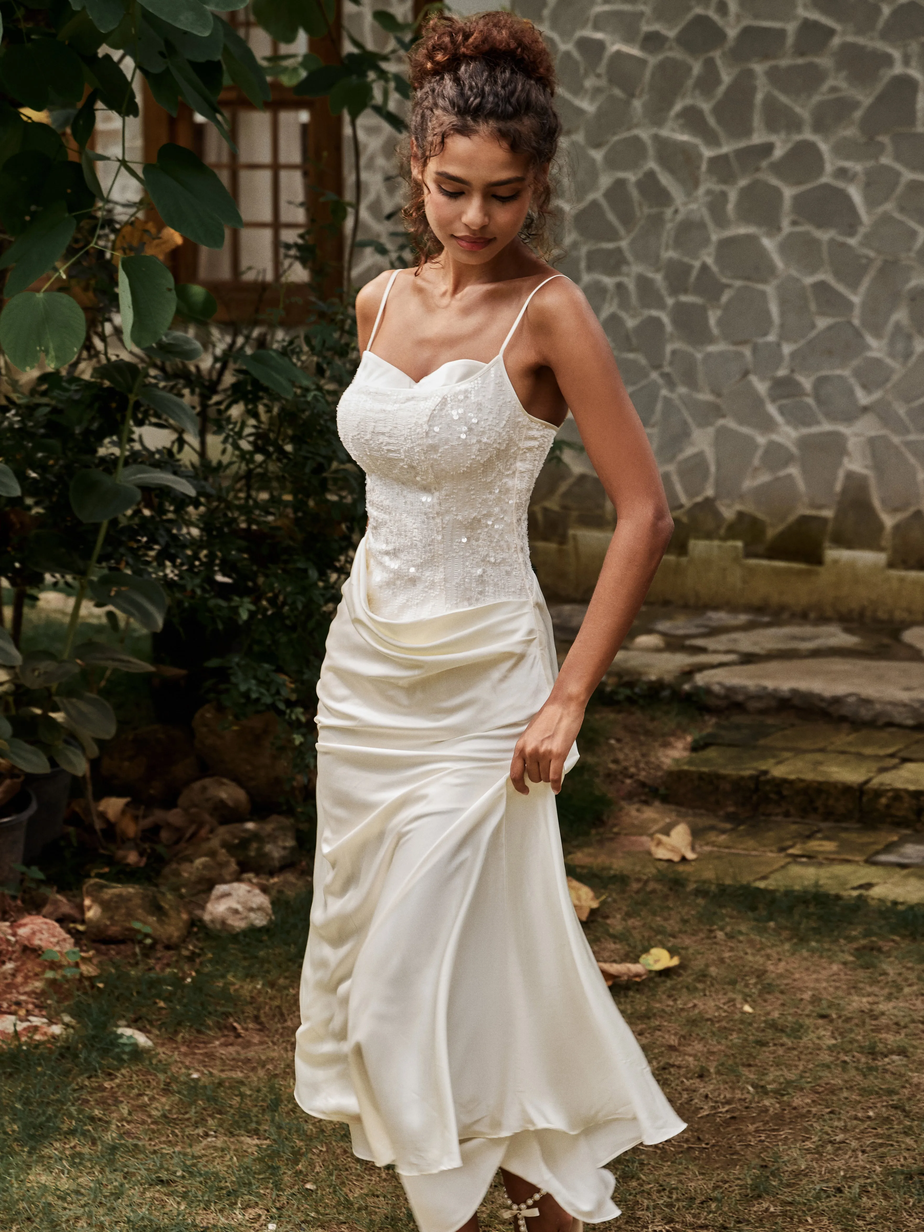 Stardust Slip Maxi Dress sold by Farrah C product image thumbnail 4