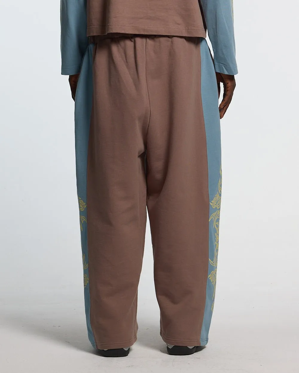 TRIBAL SWEATPANTS BROWN & BLUE sold by Cold Culture product image thumbnail 3