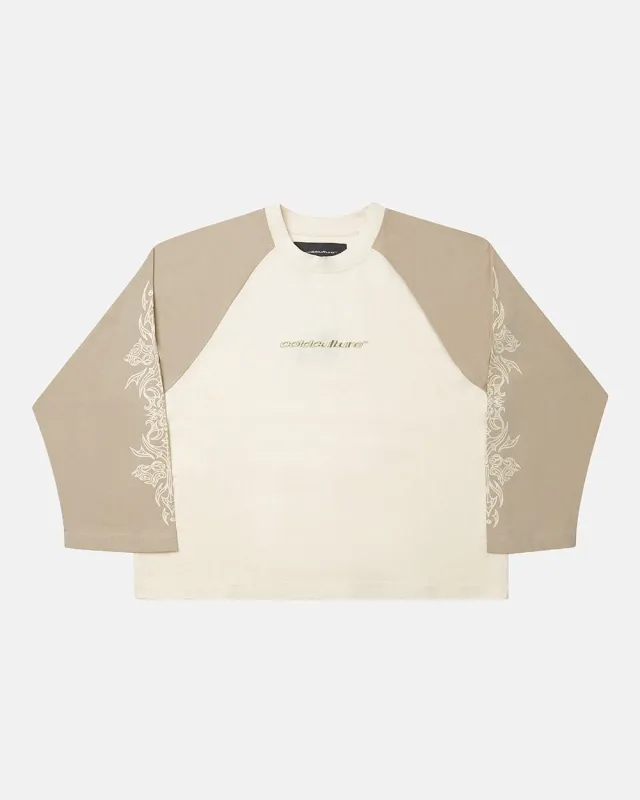 TRIBAL LONGSLEEVE GREY & OFF WHITE sold by Cold Culture