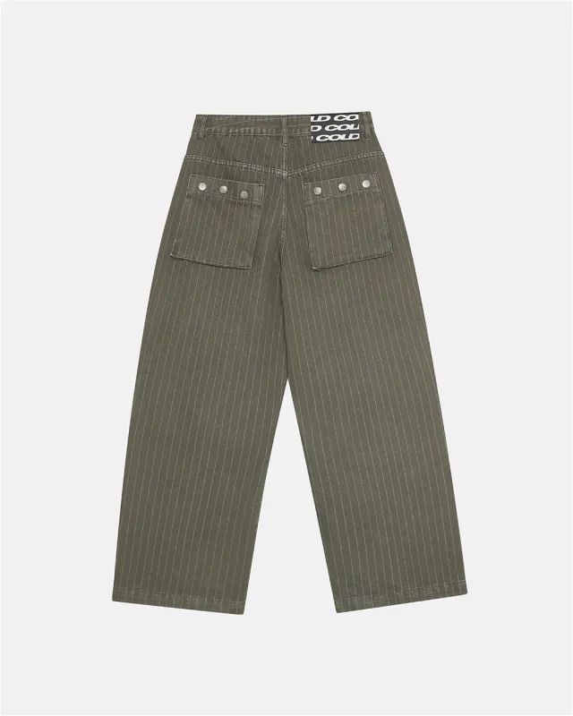 CASINO PANTS GREEN DENIM sold by Cold Culture