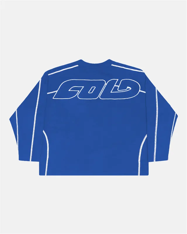 ROLLER LONGSLEEVE TEE VIBRANT BLUE made by Cold Culture