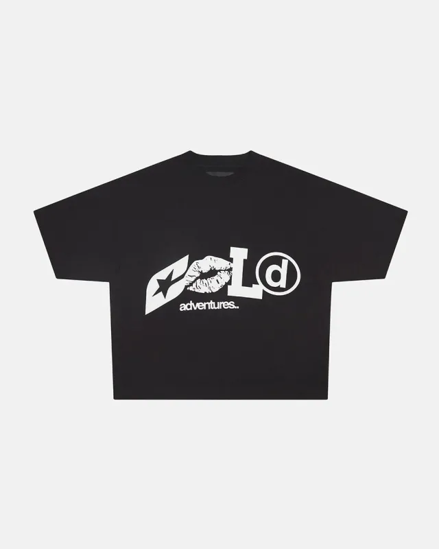 ADVENTURES TEE BLACK & WHITE sold by Cold Culture
