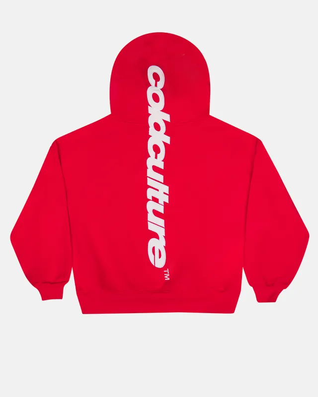 VERTICAL HOODIE RED made by Cold Culture