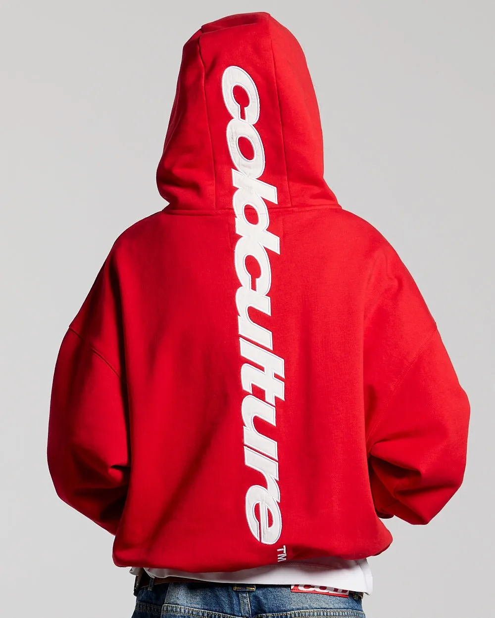 VERTICAL HOODIE RED sold by Cold Culture product image thumbnail 5