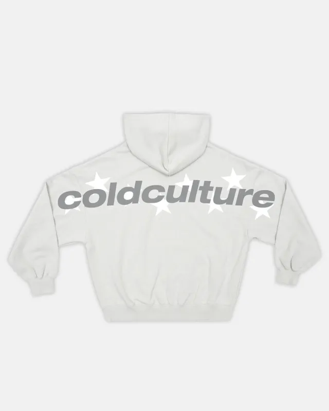 STELLAR HOODIE LIGHT GREY made by Cold Culture