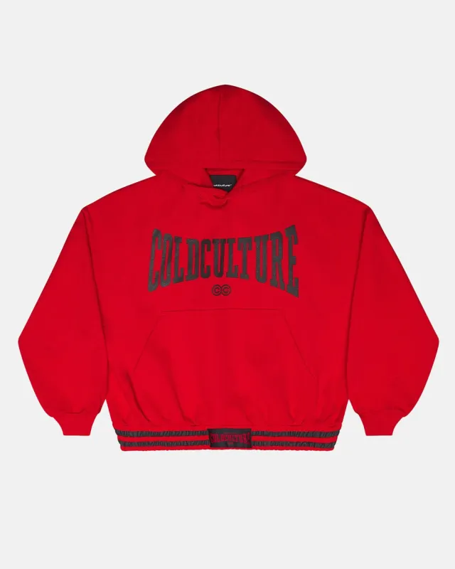 RAGE IN THE RING HOODIE RED made by Cold Culture