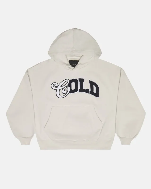 VARSITY HOODIE IVORY GREY sold by Cold Culture