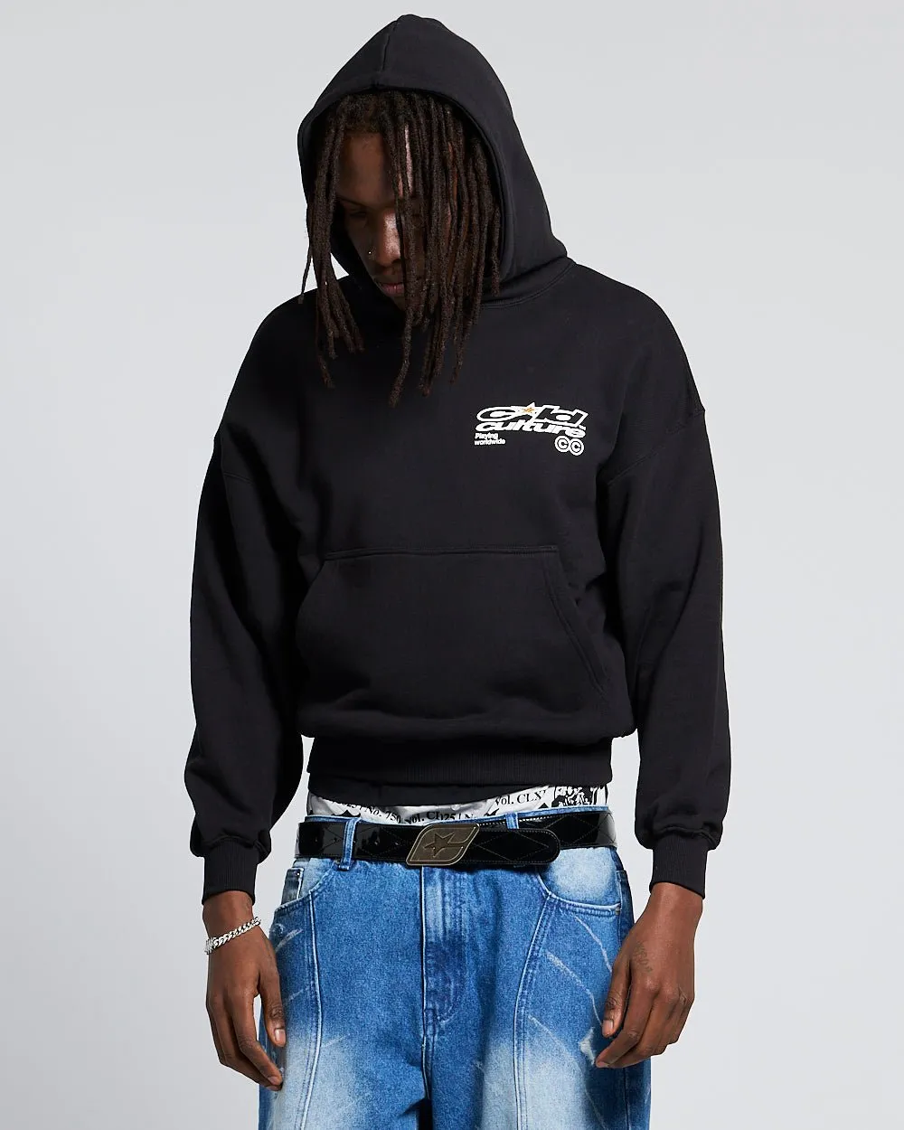 PLAYING WORLDWIDE HOODIE BLACK sold by Cold Culture product image thumbnail 4