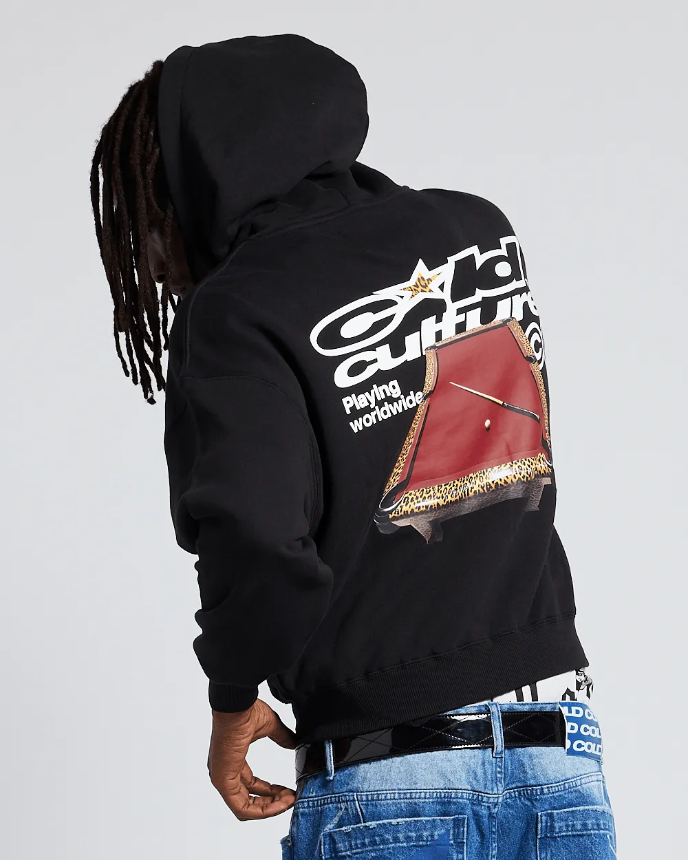 PLAYING WORLDWIDE HOODIE BLACK sold by Cold Culture product image thumbnail 3