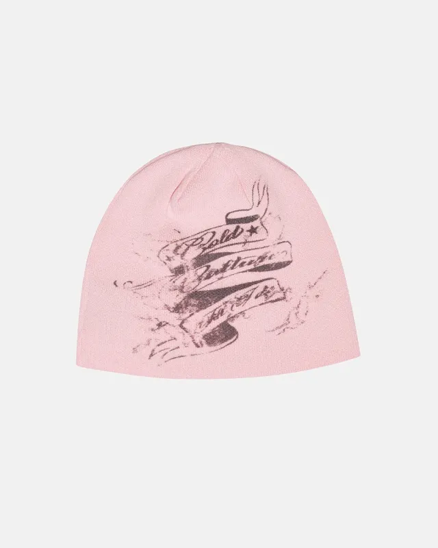 BURN ICONS BEANIE PINK sold by Cold Culture