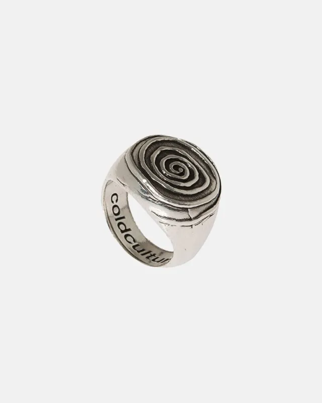 SPIRAL SIGNET RING sold by Cold Culture