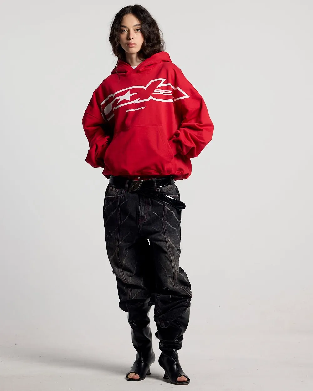 COLD 521 HOODIE RED sold by Cold Culture product image thumbnail 5